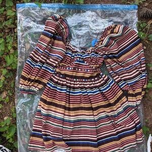 Zara Multicolor Striped Dress